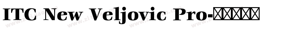 ITC New Veljovic Pro字体转换